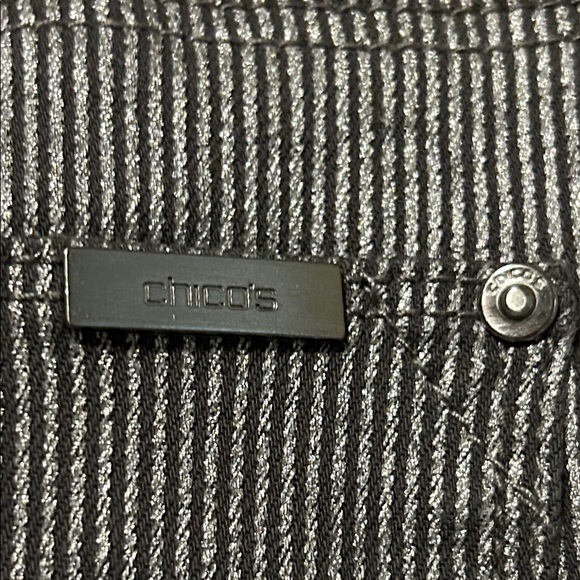 Chico's Gray Pants with slight shimmer.  size 8 - Picture 6 of 6